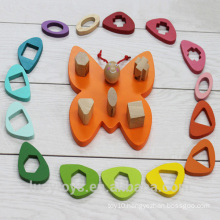 Hot Selling Shape Sorter Wooden Butterfly Toy